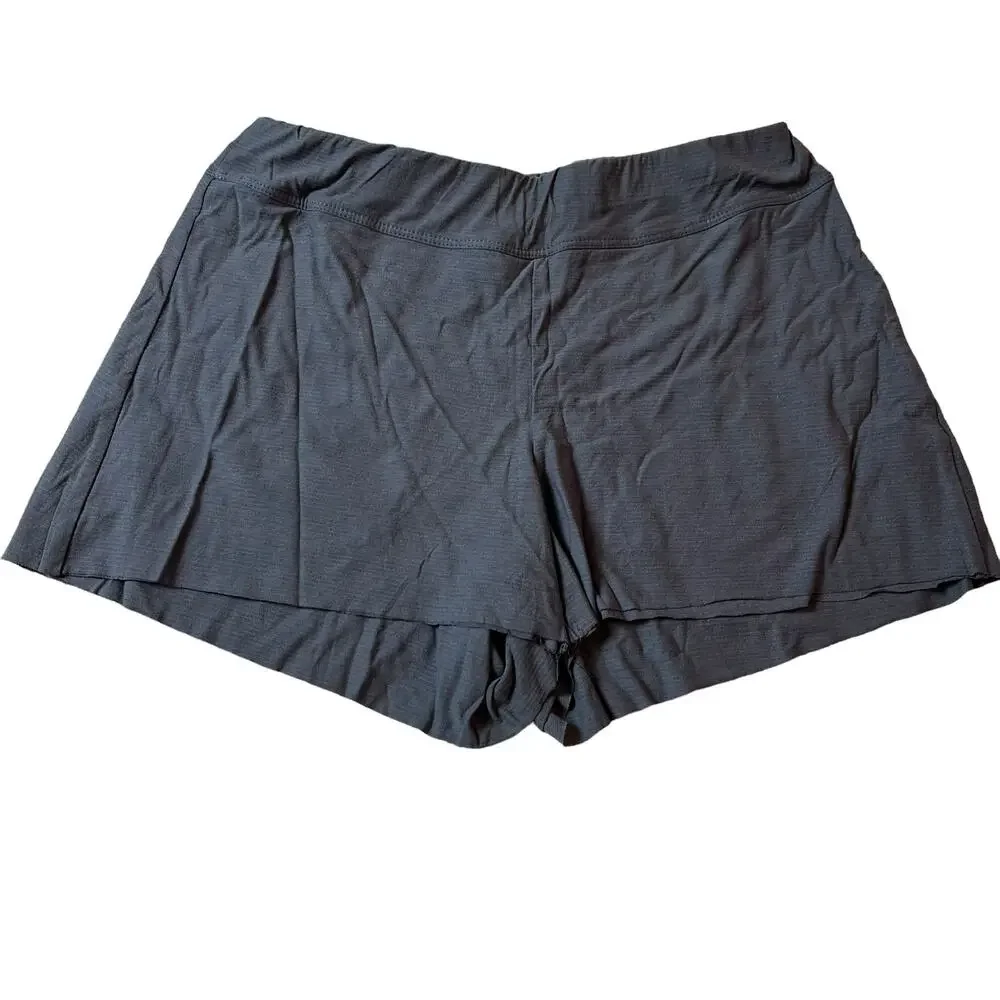LUNYA Cool Short Eclipse Gray Pocket Cotton Blend Pull On Lounge Sleep XS NEW - Picture 3 of 9